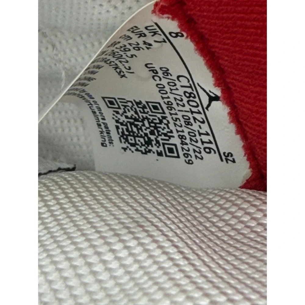 Jordan 11 Retro Cherry 2022 White Varsity Red CT8012-116 Mens Size 8